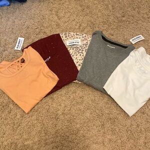 5 girls shirts six small 6-7 from Old Navy and Cat and Jack. New never worn.